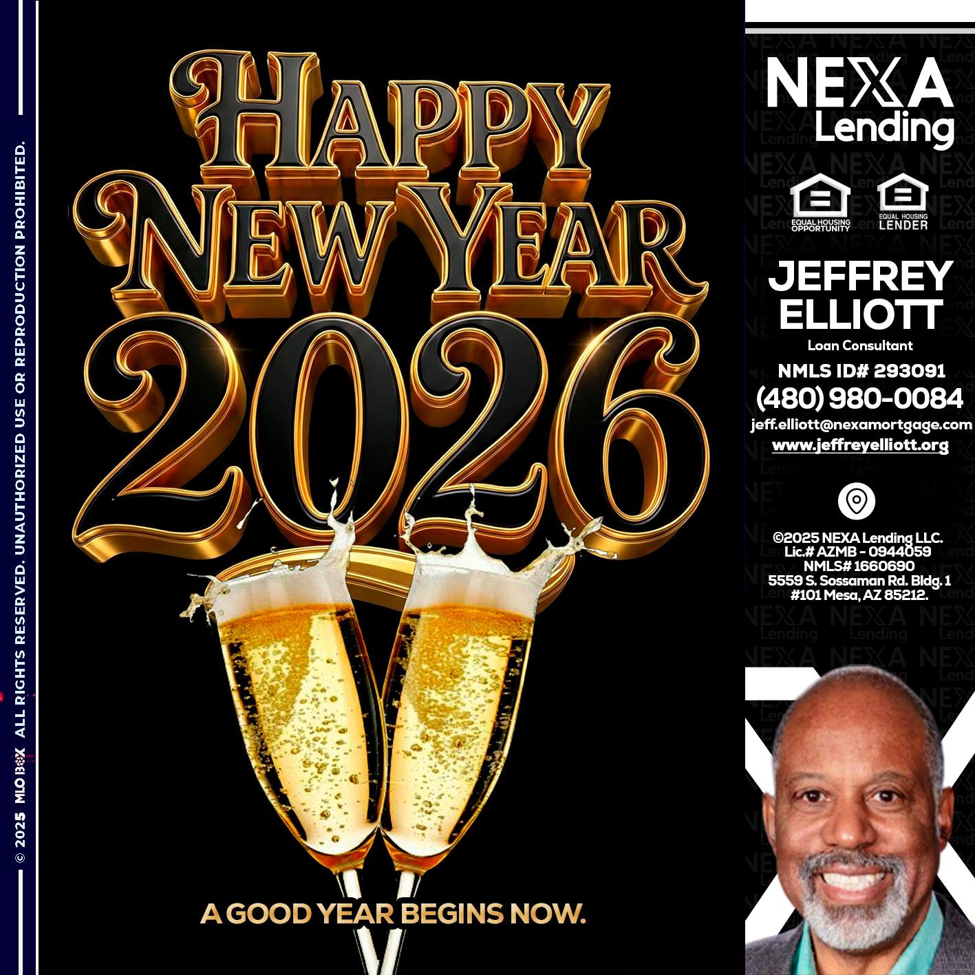happy new year 2026 - Jeffrey L. Elliott -Loan Consultant