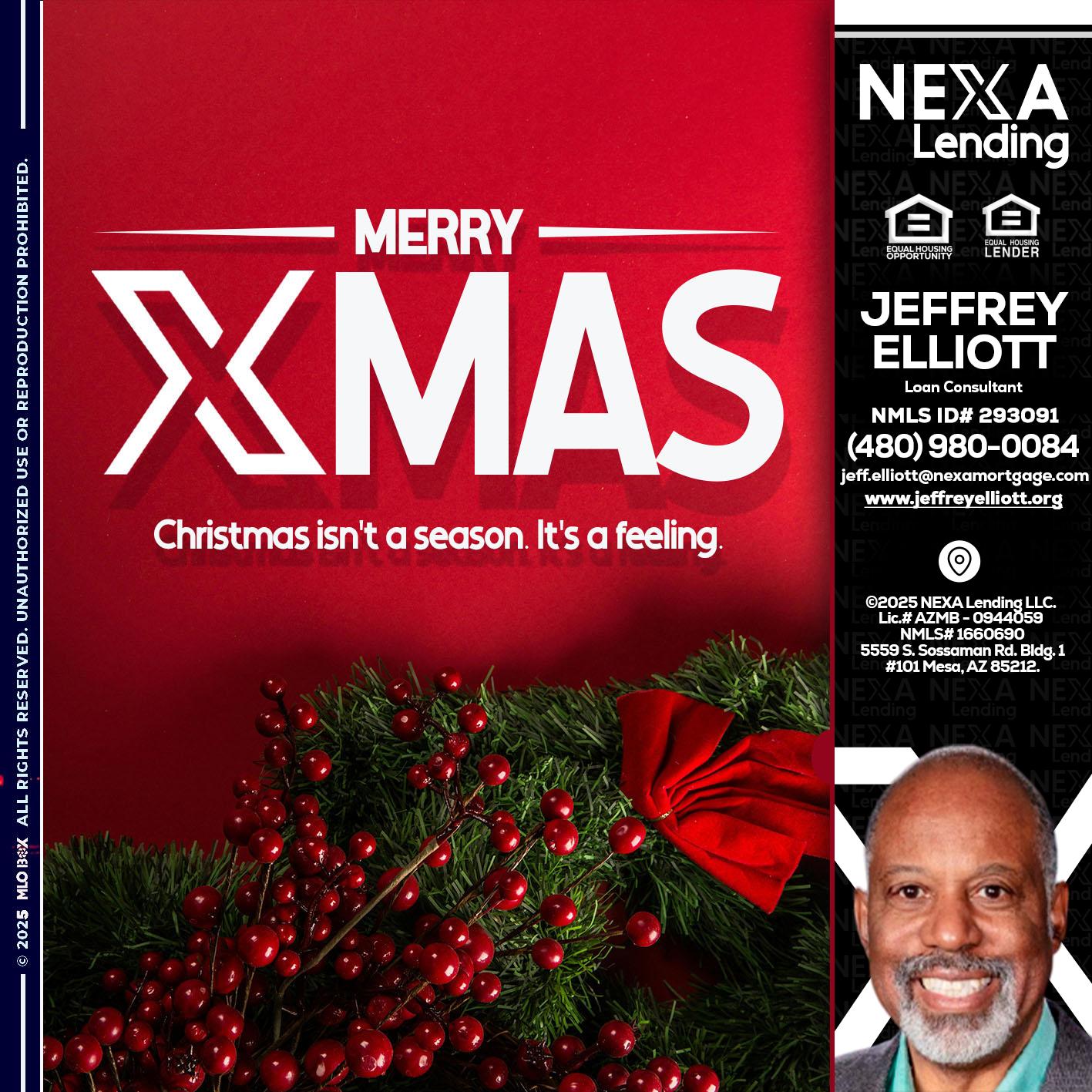 merry xmas - Jeffrey L. Elliott -Loan Consultant