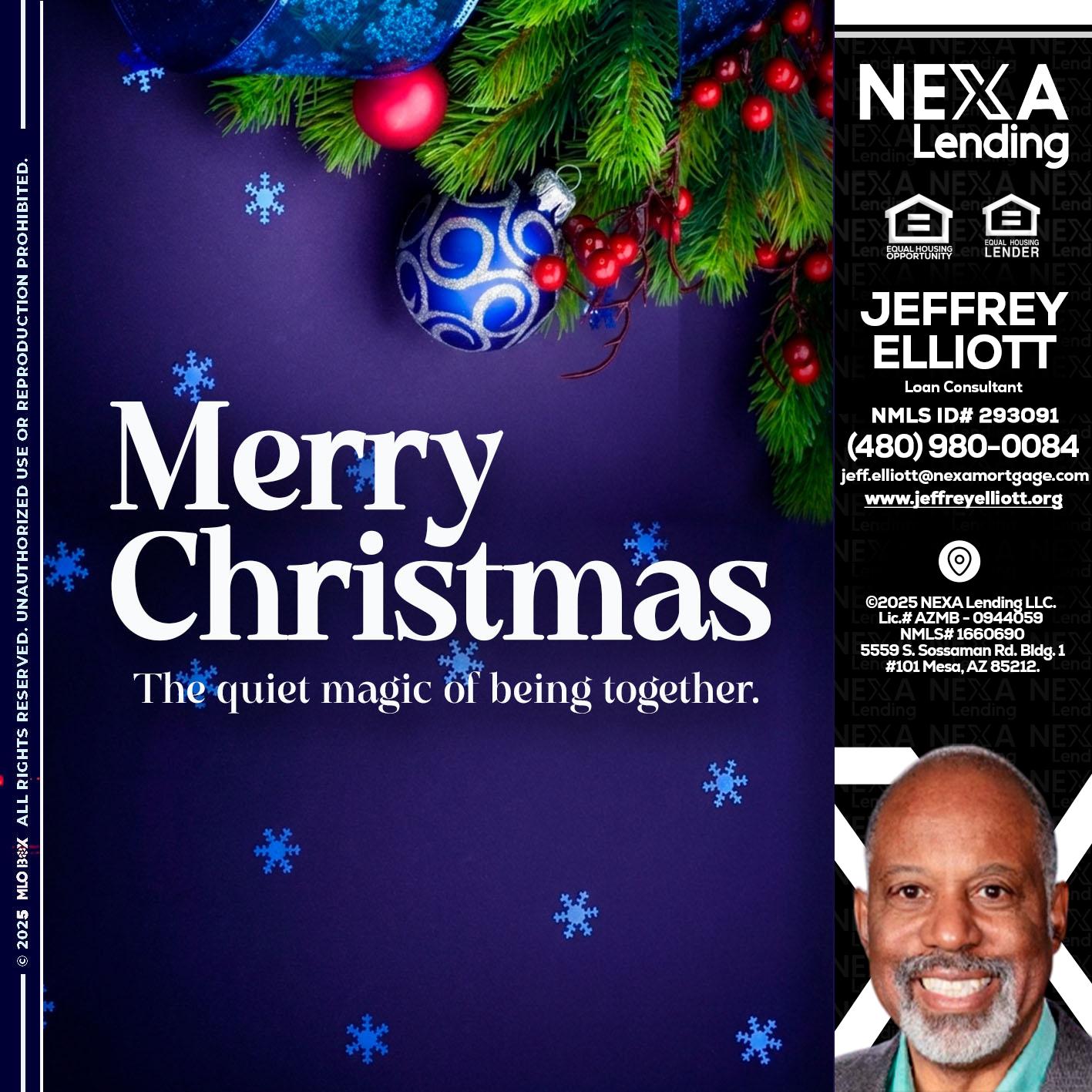 merry christmas - Jeffrey L. Elliott -Loan Consultant