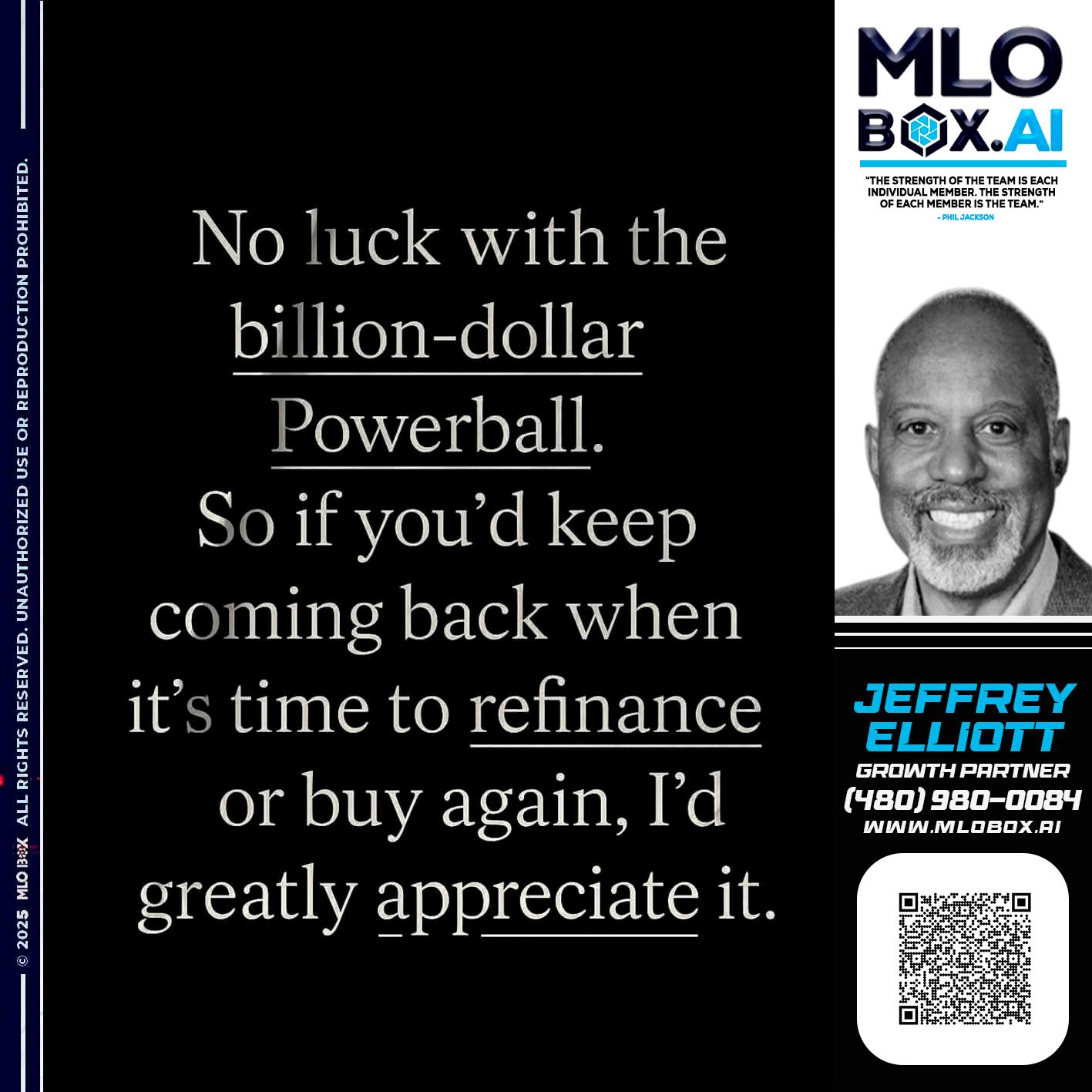 NO LUCK - Jeffrey L. Elliott -Loan Consultant