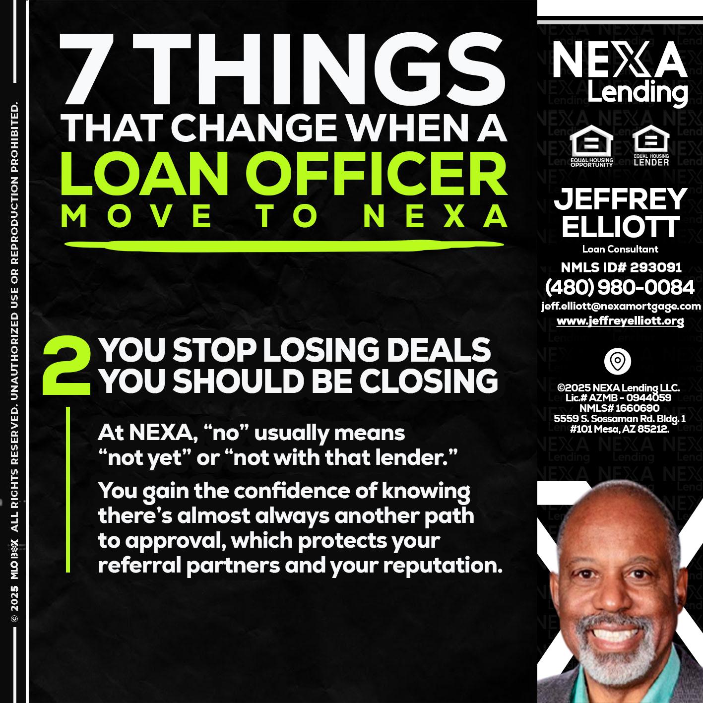 7 THINGS (2) - Jeffrey L. Elliott -Loan Consultant