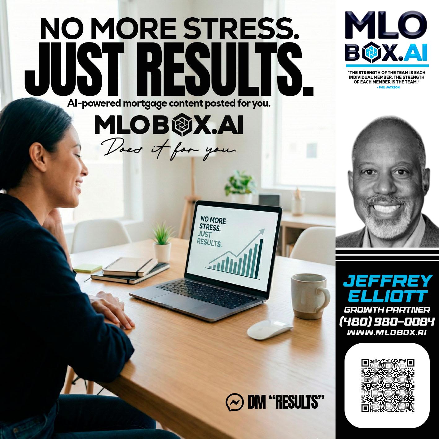 NO MORE STRESS - Jeffrey L. Elliott -Loan Consultant