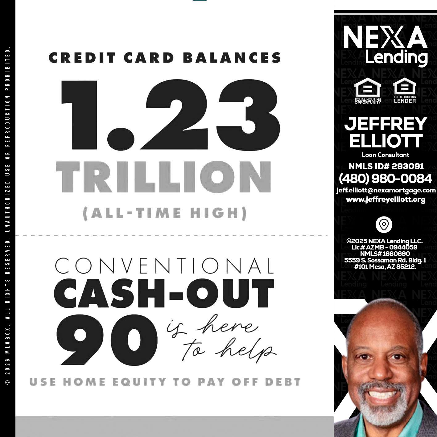 CREDIT CARD BALANCE - Jeffrey L. Elliott -Loan Consultant