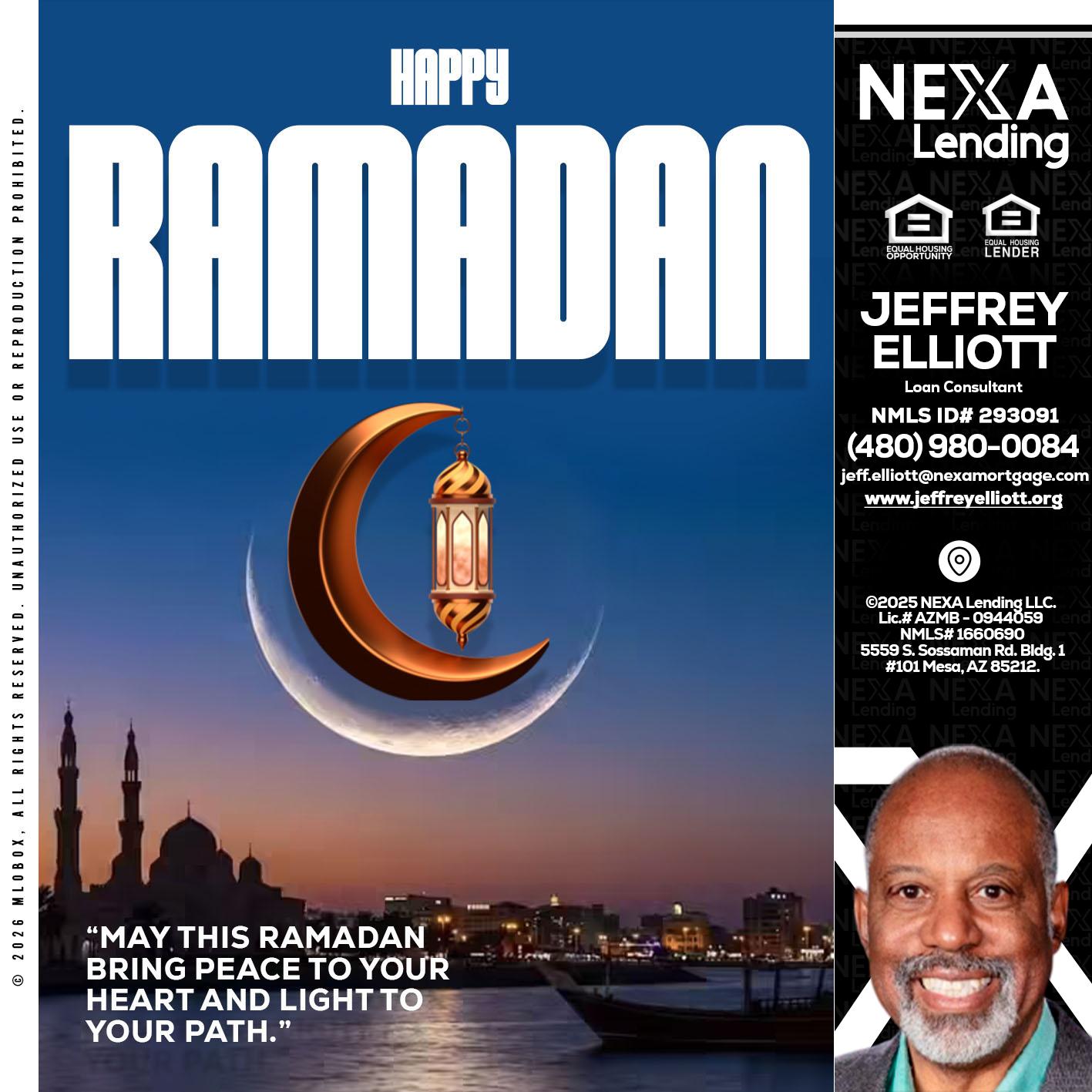 RAMADAN - Jeffrey L. Elliott -Loan Consultant