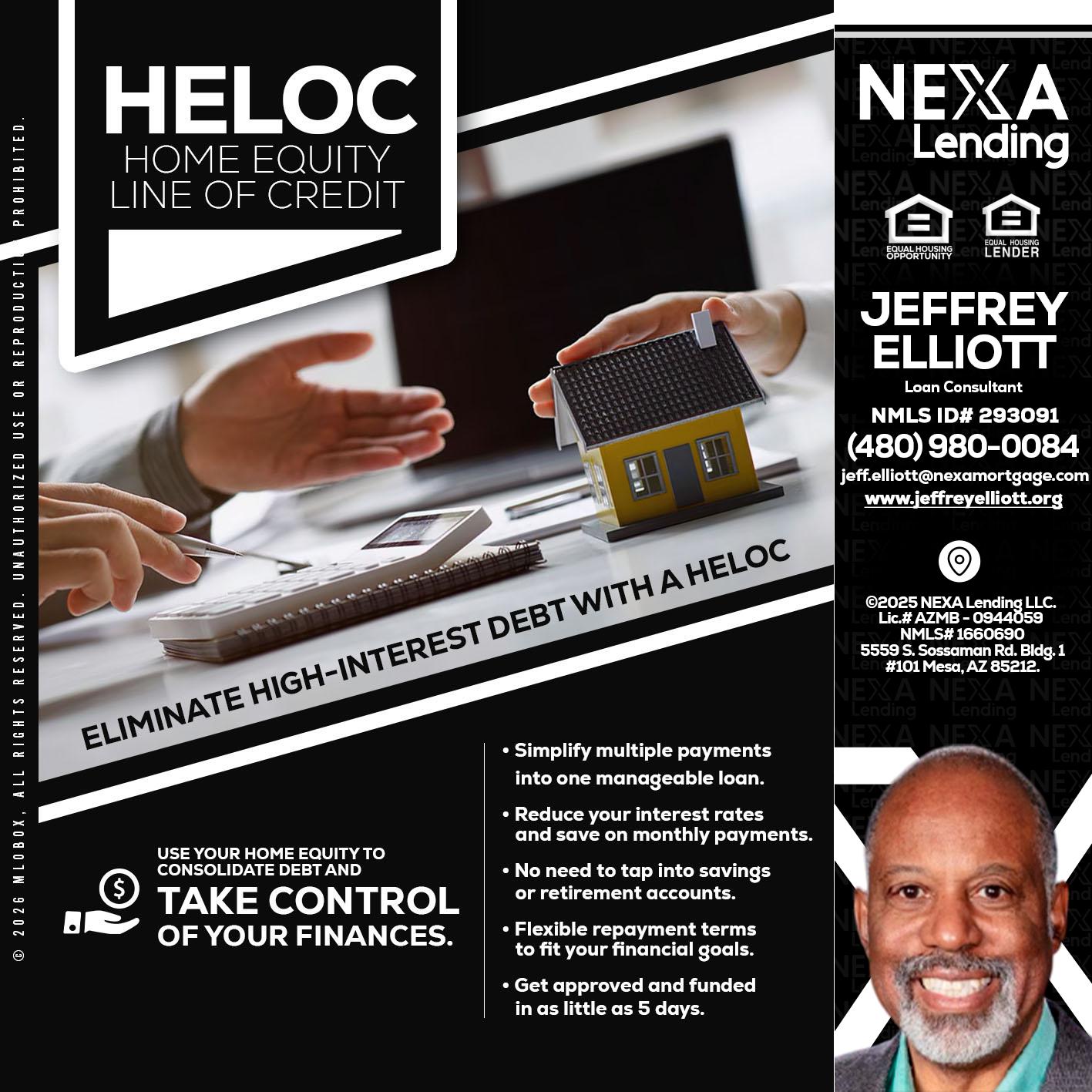 HELOC - Jeffrey L. Elliott -Loan Consultant