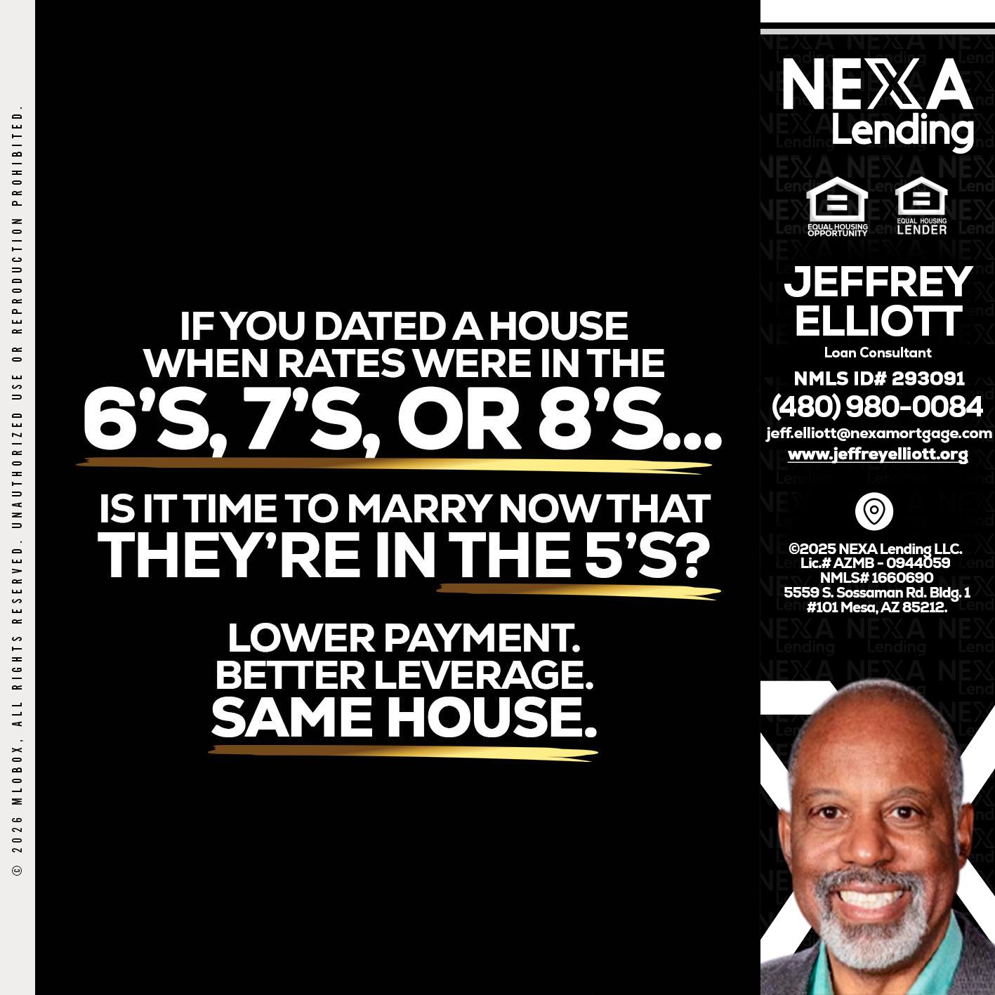 if you dated a house - Jeffrey L. Elliott -Loan Consultant