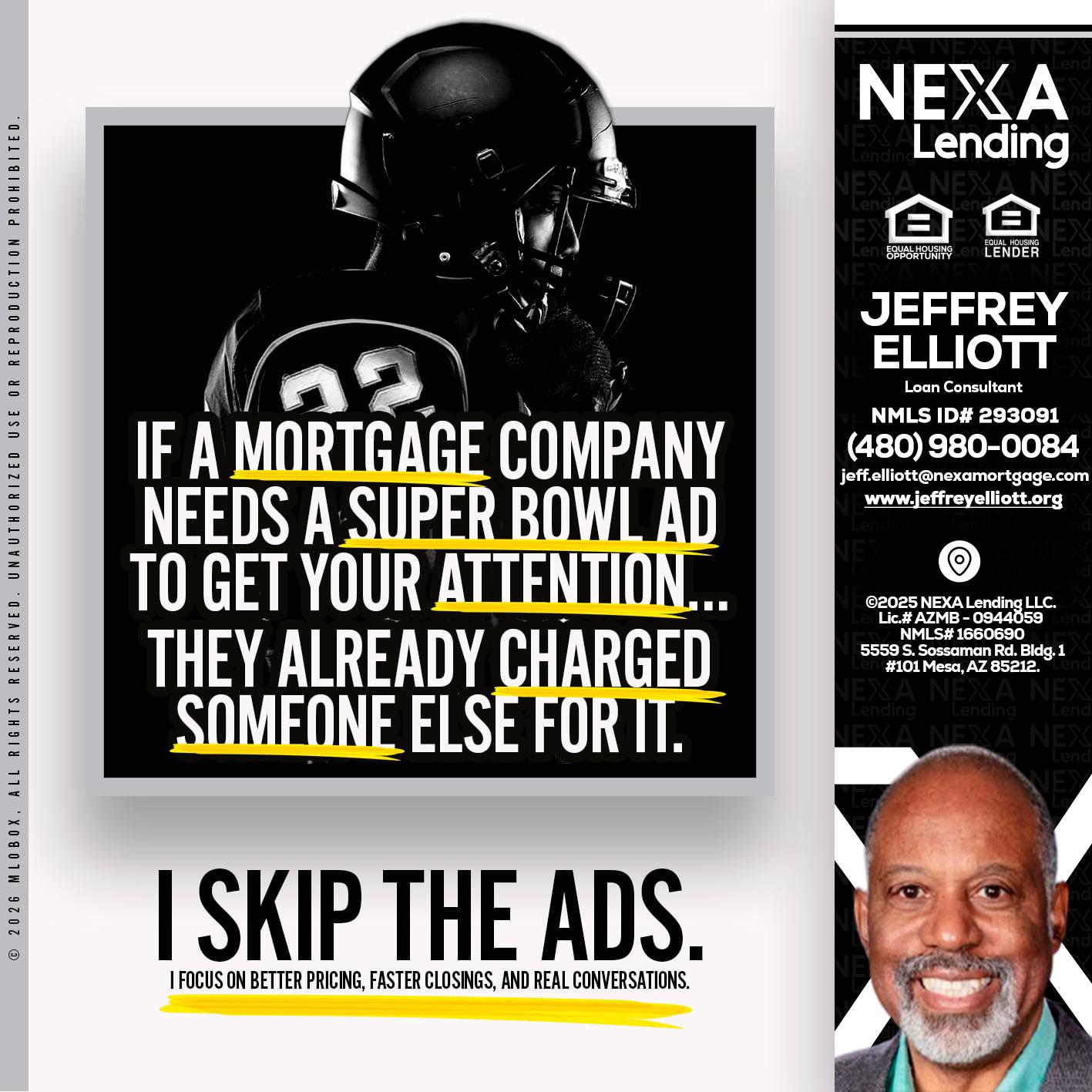 if a mortgage ad - Jeffrey L. Elliott -Loan Consultant