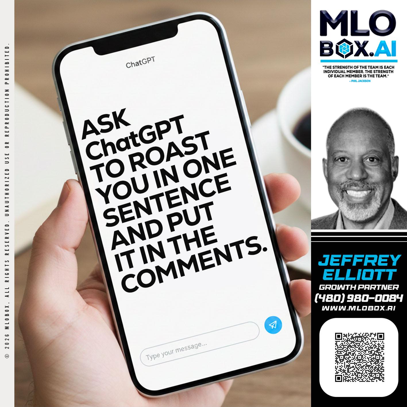 ASK CHAT GPT - Jeffrey L. Elliott -Loan Consultant