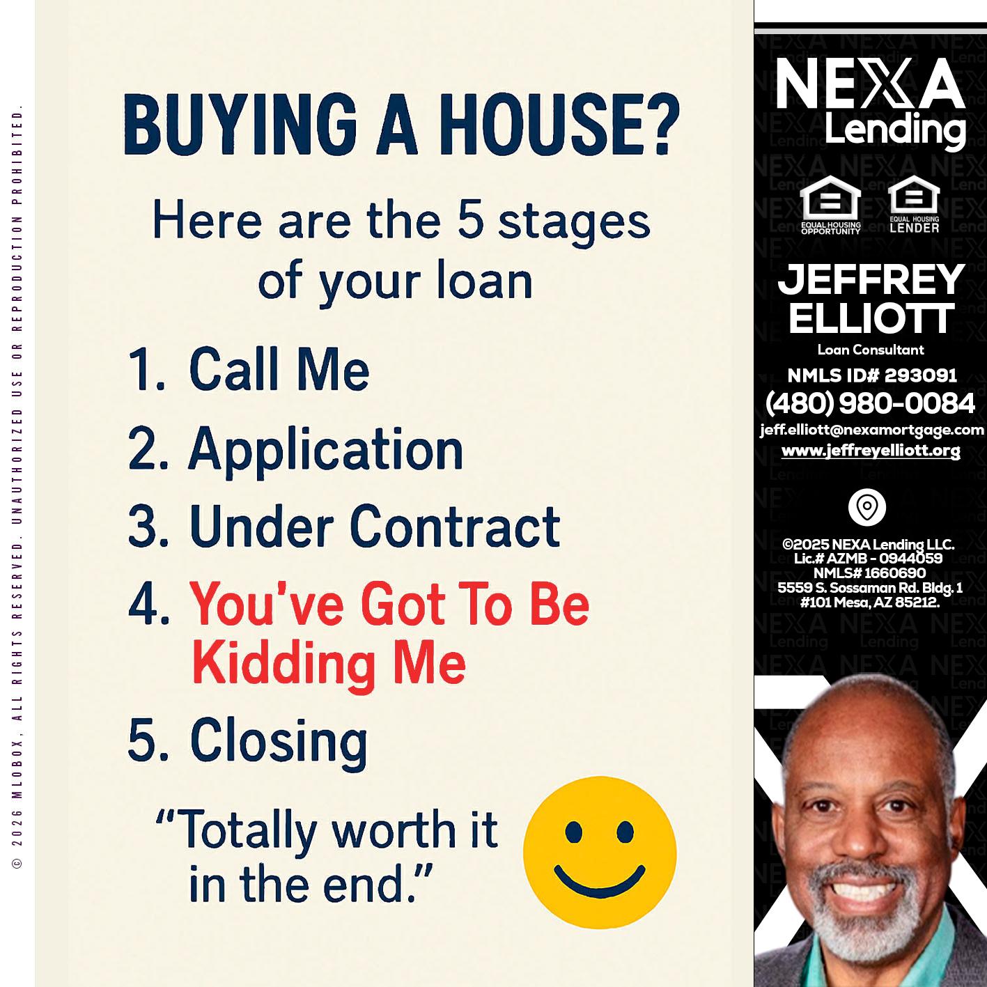 BUYING A HOUSE - Jeffrey L. Elliott -Loan Consultant