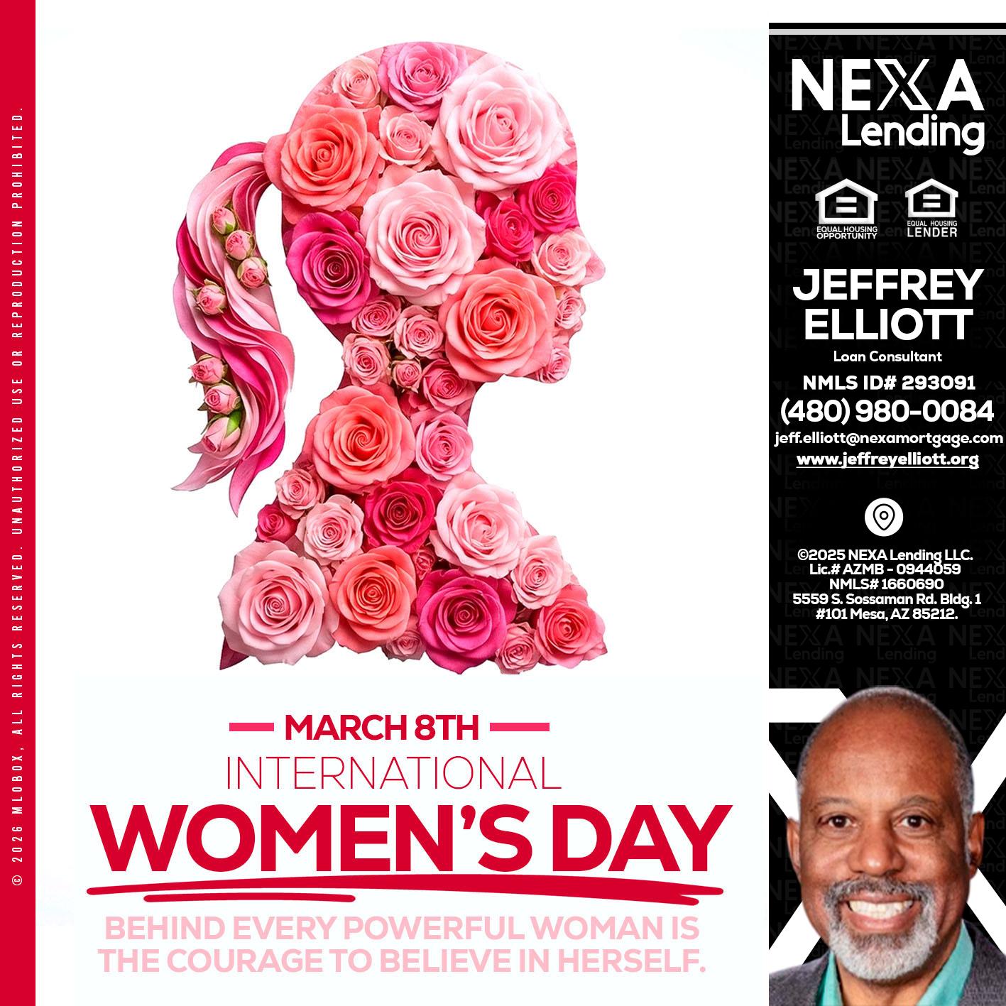 MARCH 8TH - Jeffrey L. Elliott -Loan Consultant