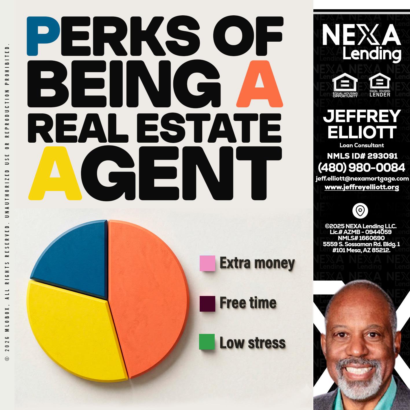 PERKS OF BEING - Jeffrey L. Elliott -Loan Consultant