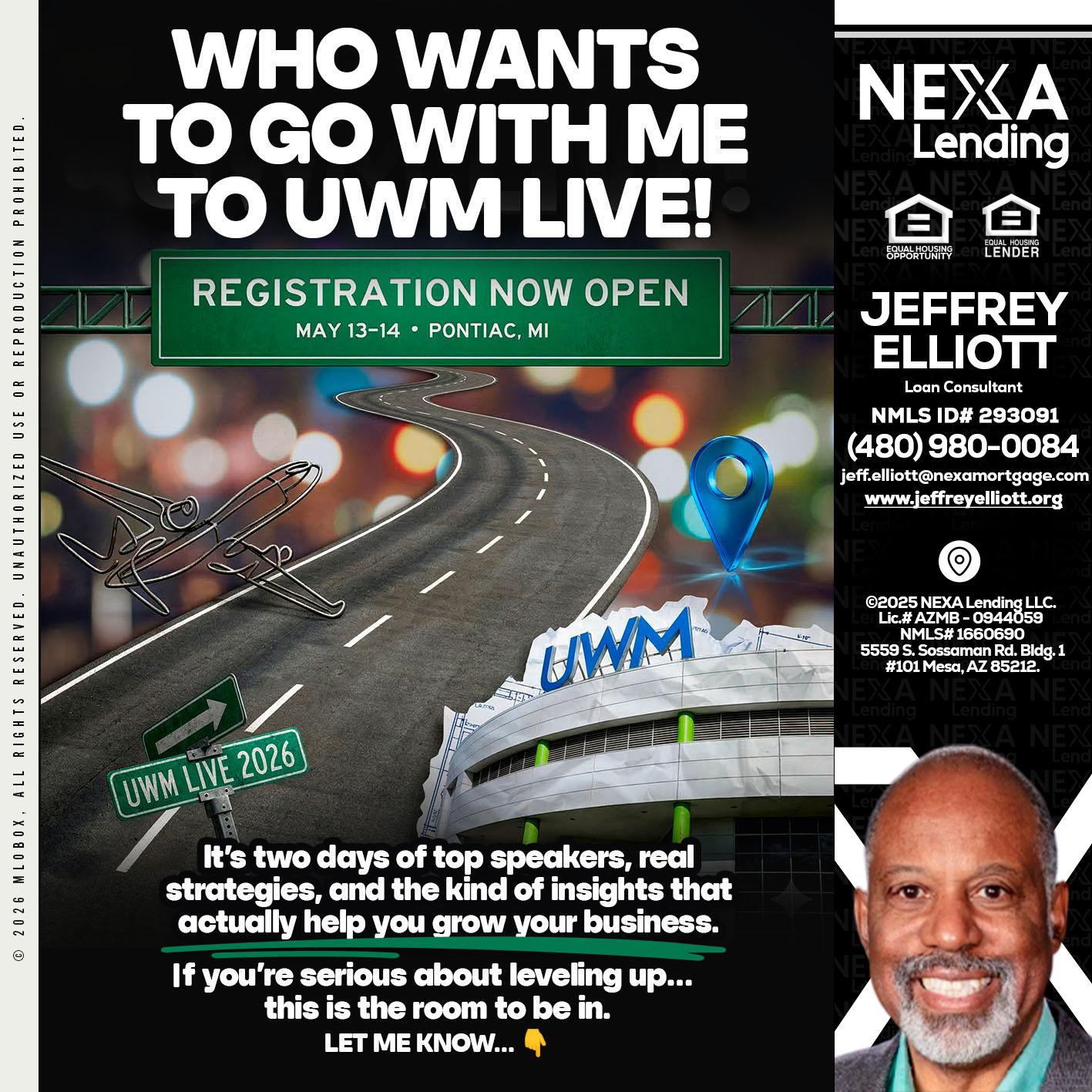 WHO WANTS - Jeffrey L. Elliott -Loan Consultant