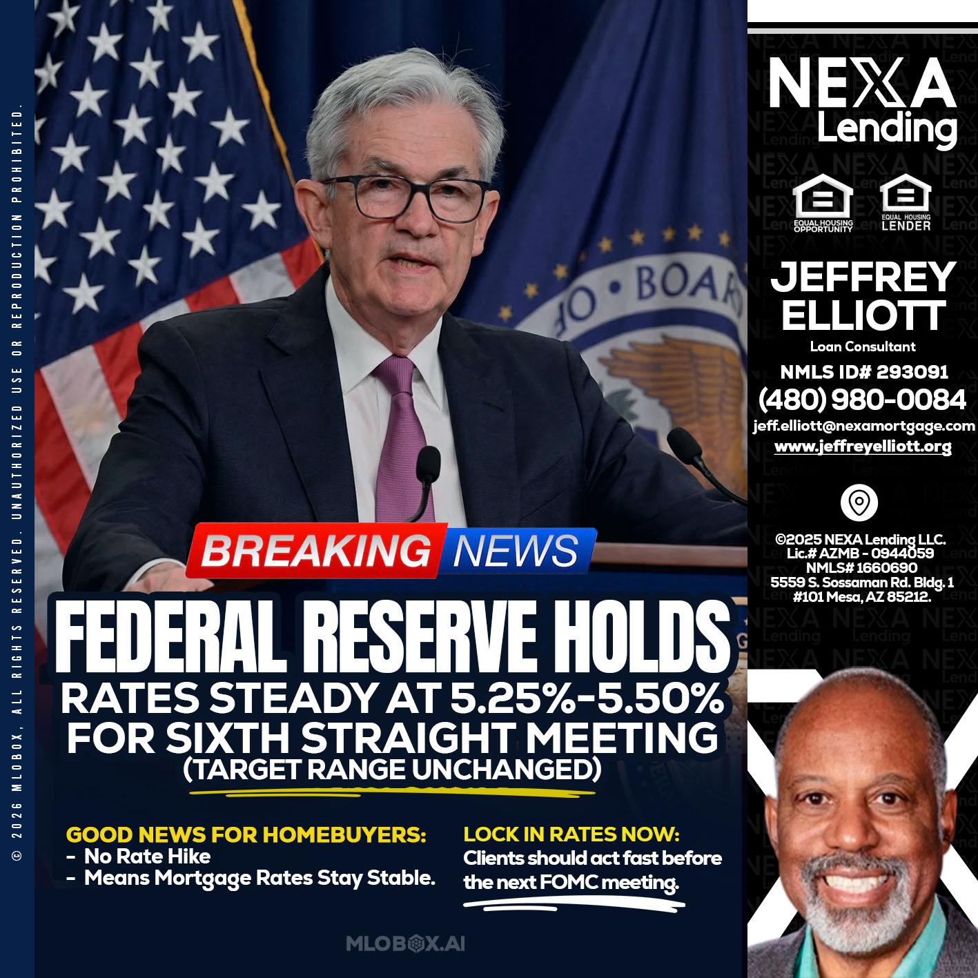 federal reserve - Jeffrey L. Elliott -Loan Consultant