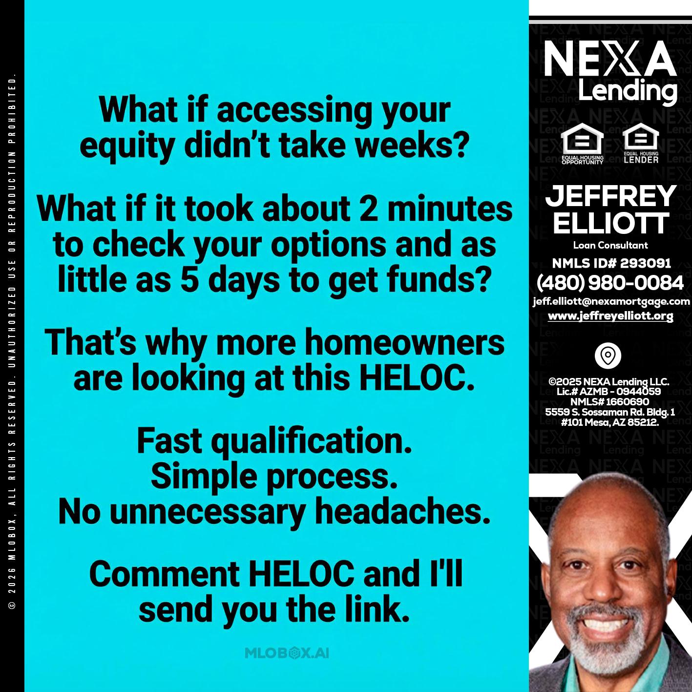 what if - Jeffrey L. Elliott -Loan Consultant