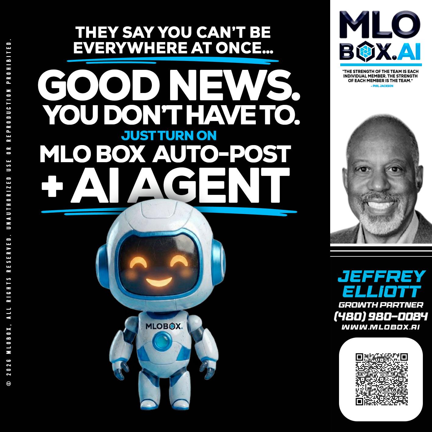 GOOD NEWS - Jeffrey L. Elliott -Loan Consultant