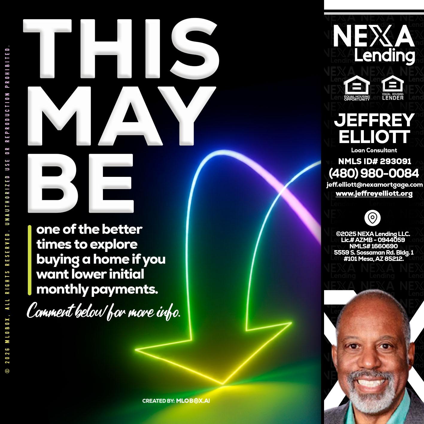 THIS MAY BE - Jeffrey L. Elliott -Loan Consultant