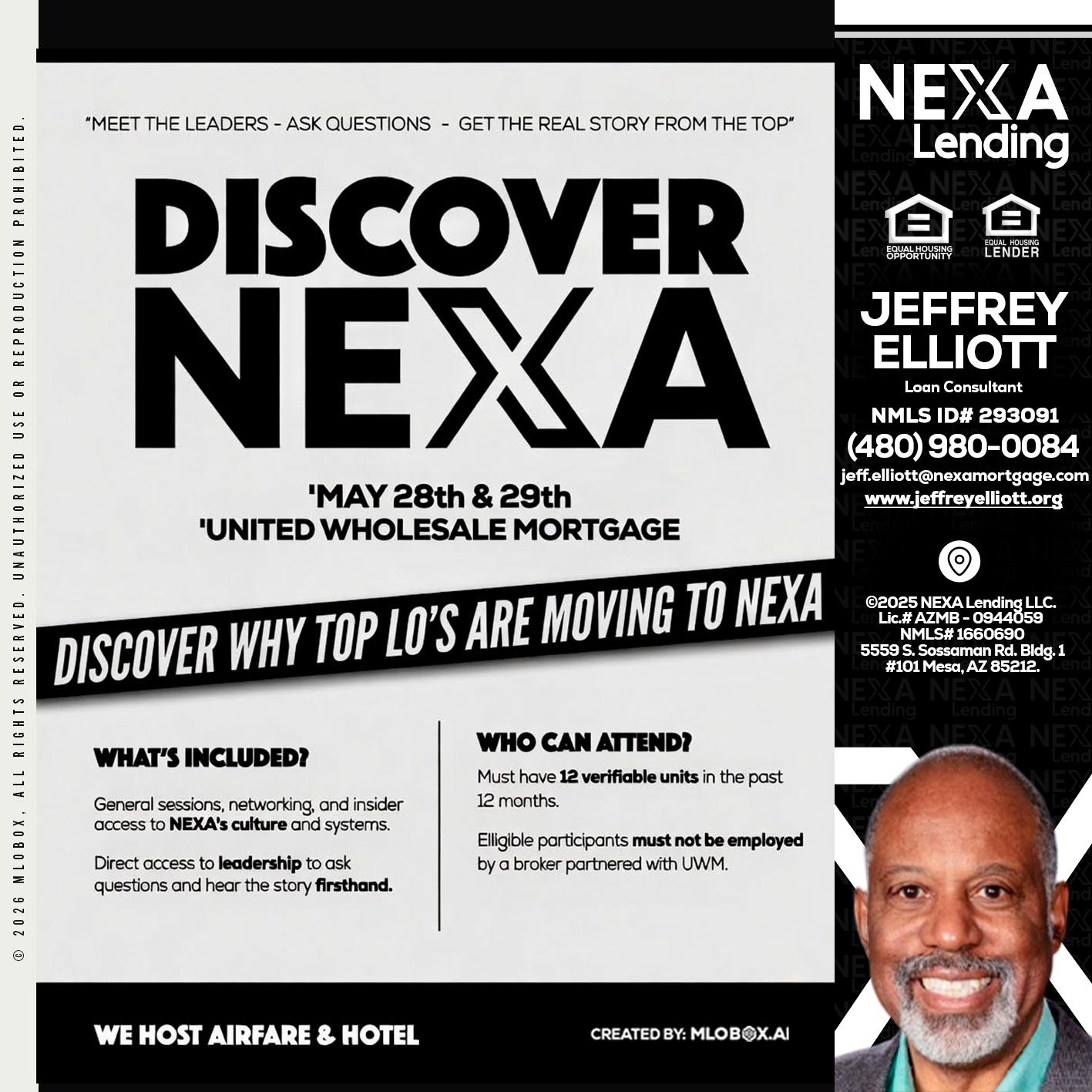 DISCOVER NEXA - Jeffrey L. Elliott -Loan Consultant