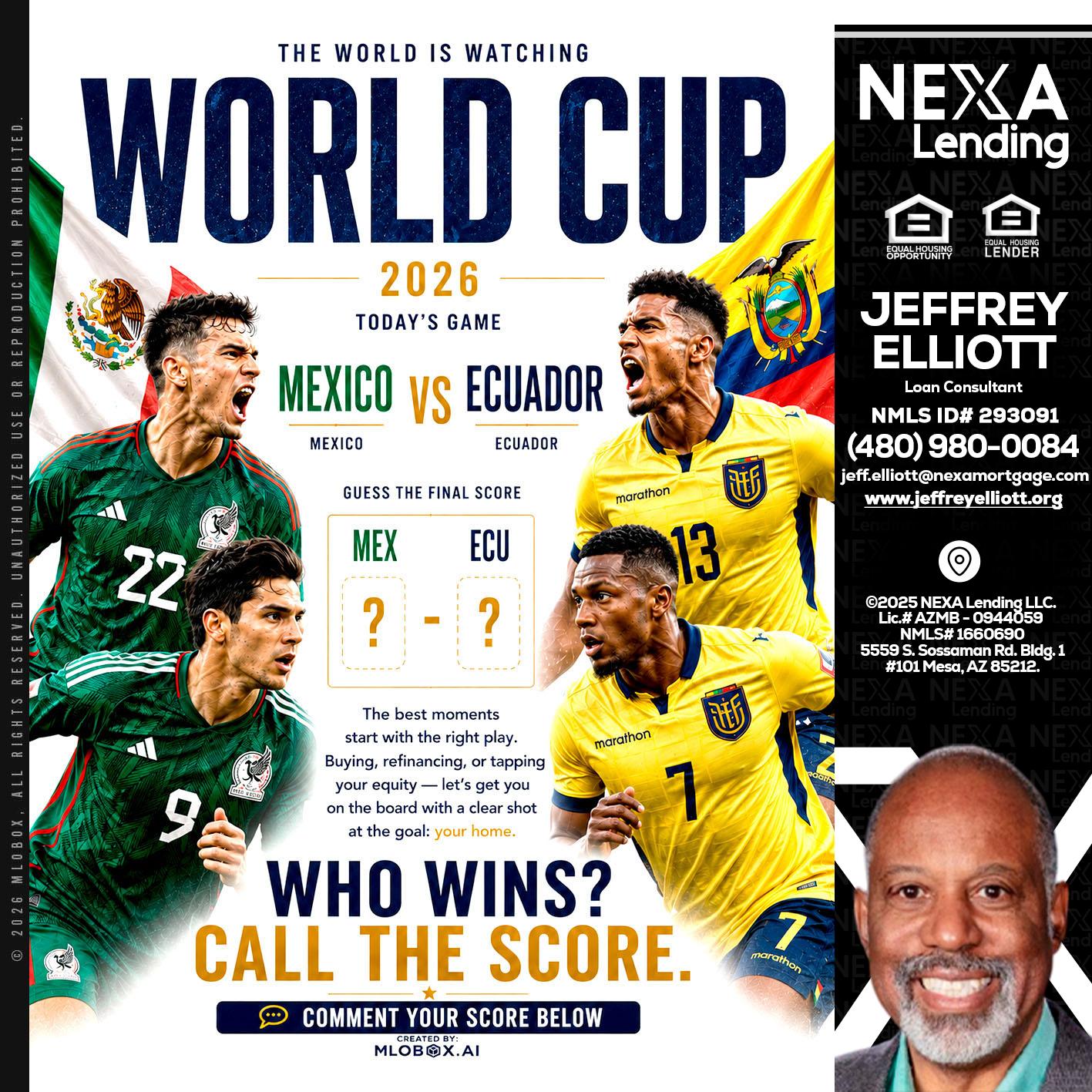 WORLD CUP 2026 - Jeffrey L. Elliott -Loan Consultant