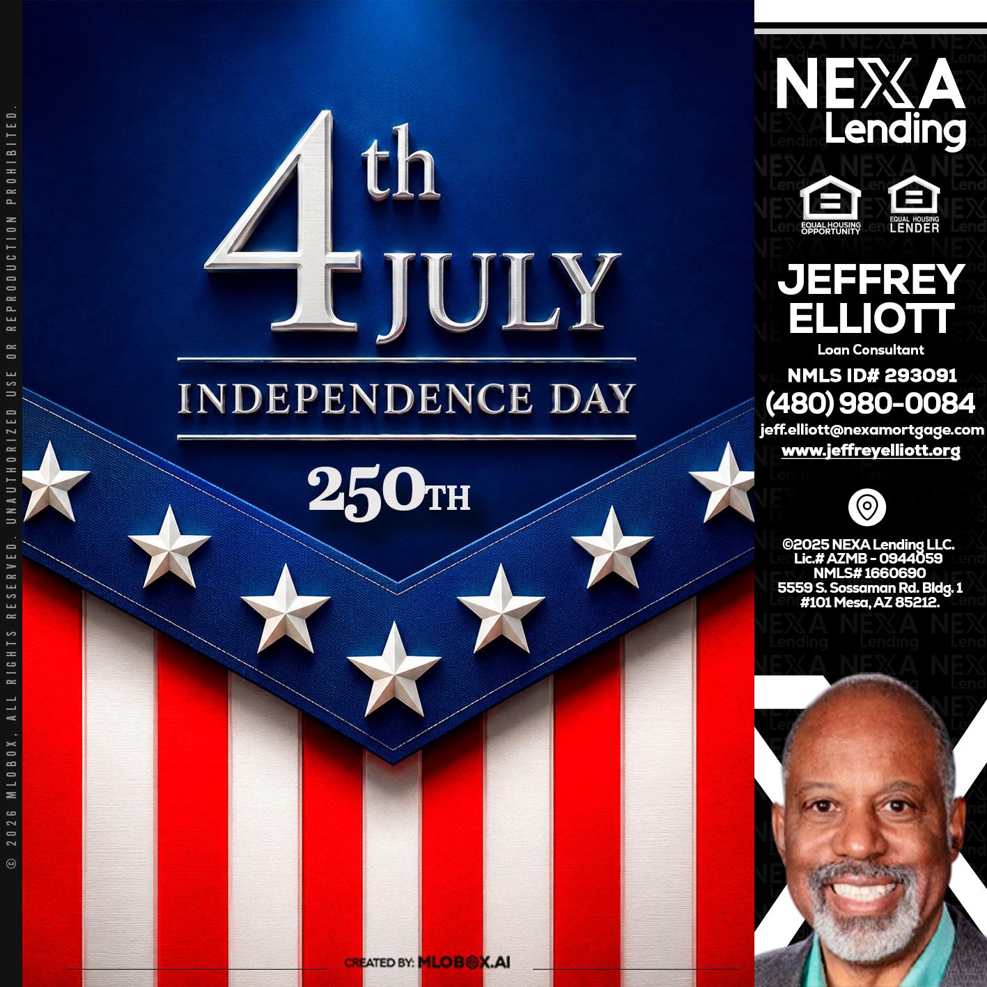 4th of july - Jeffrey L. Elliott -Loan Consultant