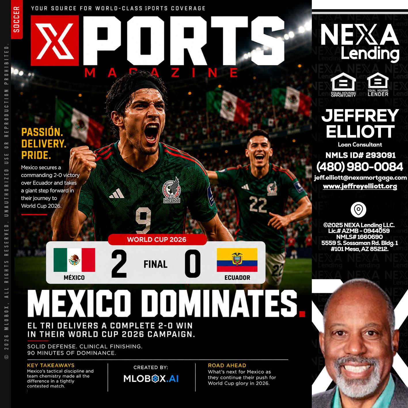 XPORTS MEX 2-0 ECUADOR - Jeffrey L. Elliott -Loan Consultant