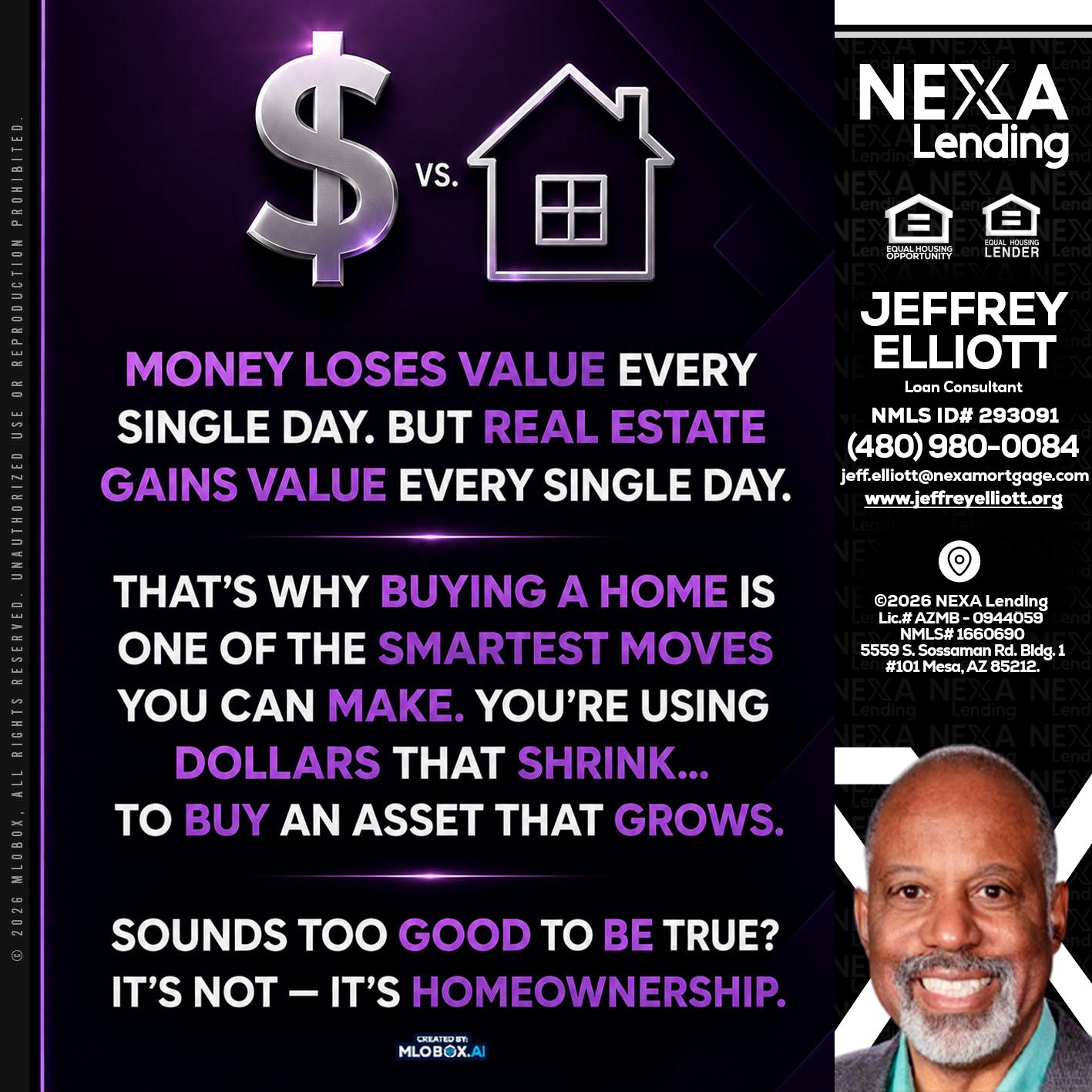 MONEY LOSES - Jeffrey L. Elliott -Loan Consultant