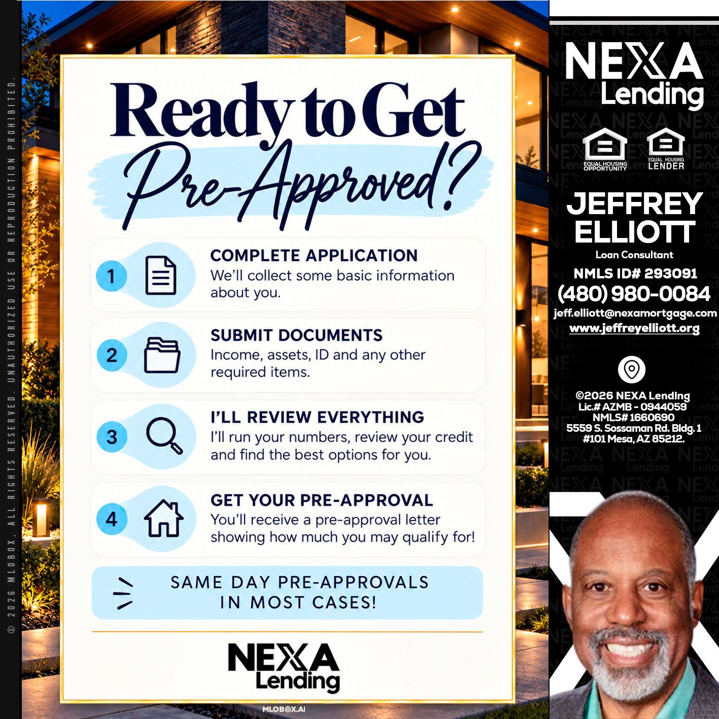 ready to get - Jeffrey L. Elliott -Loan Consultant